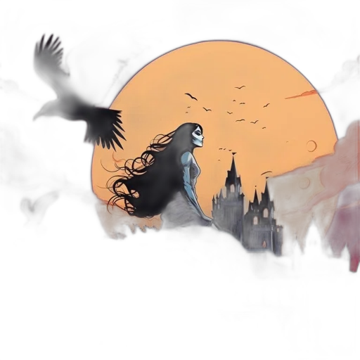 concept art, fantasy art, watercolor, cartoon transparent PNG cut-out