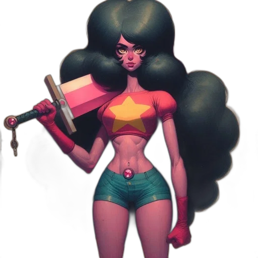 hair, staff, weapon, concept art transparent PNG cut-out