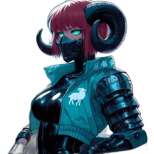 robot, mask, cyberpunk, concept art transparent PNG cut-out