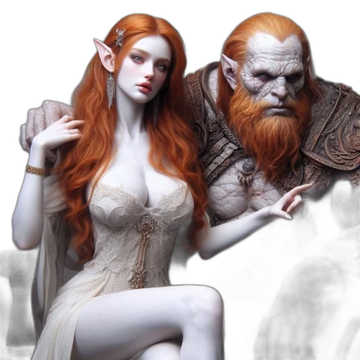 fantasy art, concept art, photorealistic, comic book art transparent PNG cut-out