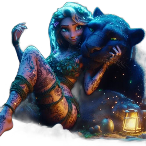creature, fantasy art, concept art, comic book art transparent PNG cut-out