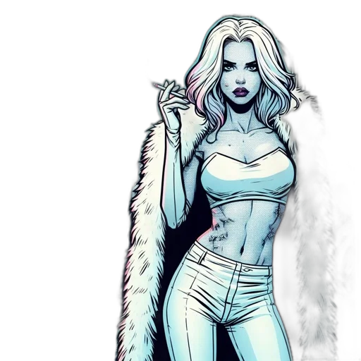comic book art, concept art, cartoon, fantasy art transparent PNG cut-out