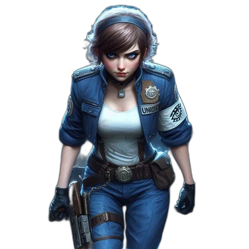 jacket, weapon, staff, concept art transparent PNG cut-out