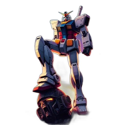robot, weapon, staff, concept art transparent PNG cut-out