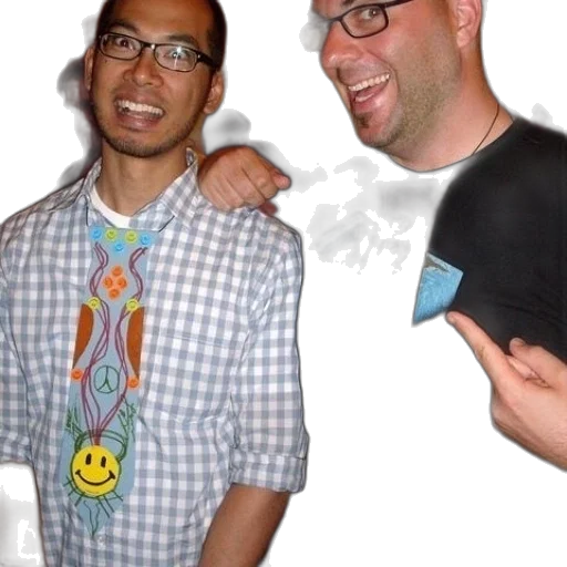 staff, two, men, wearing transparent PNG cut-out