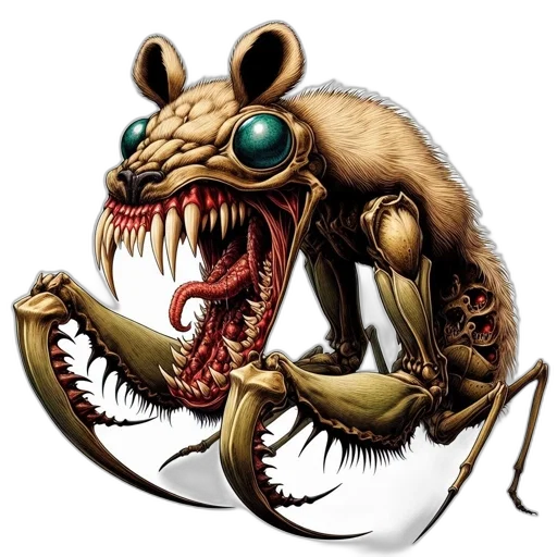creature, animal, mask, concept art transparent PNG cut-out
