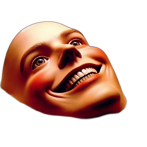 face, mask, robot, creature transparent PNG cut-out