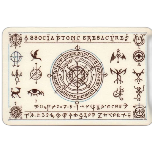 elaborate, rectangular, card, features transparent PNG cut-out