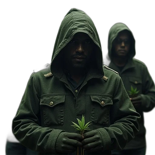 jacket, tree, weapon, staff transparent PNG cut-out