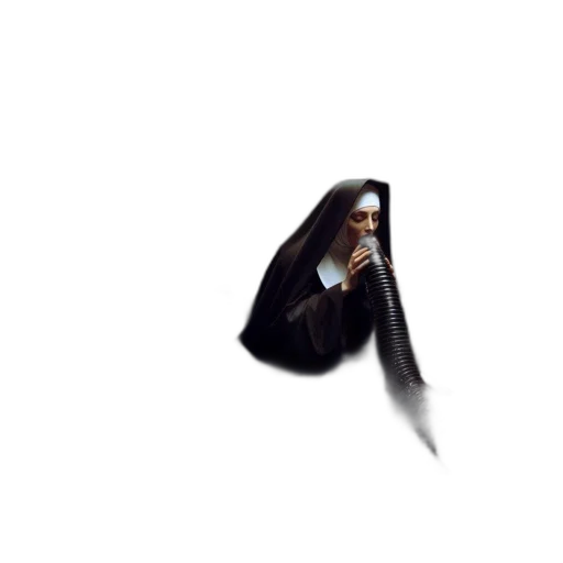 hair, creature, staff, face transparent PNG cut-out