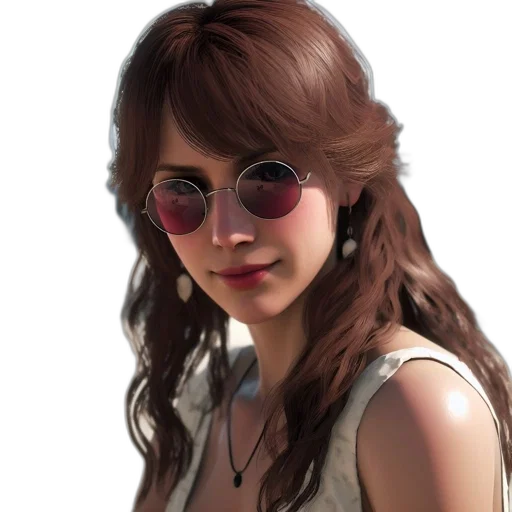 face, jewelry, photorealistic, 3d render transparent PNG cut-out