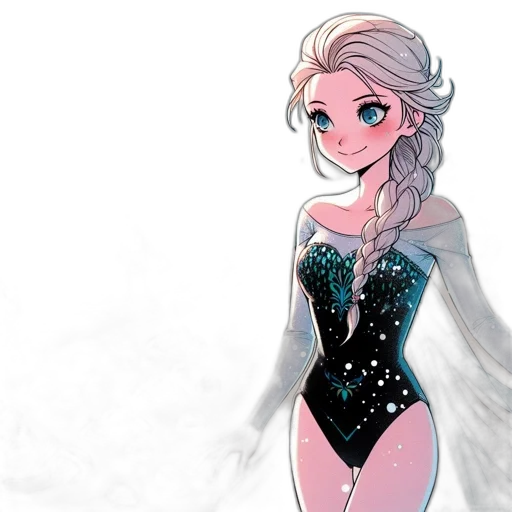 dress, concept art, cartoon, fantasy art transparent PNG cut-out