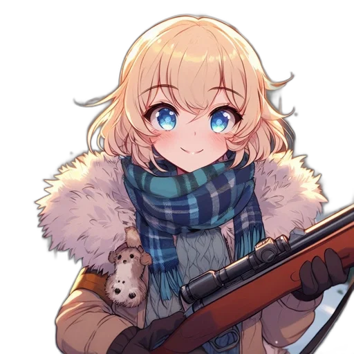 weapon, staff, animal, jacket transparent PNG cut-out