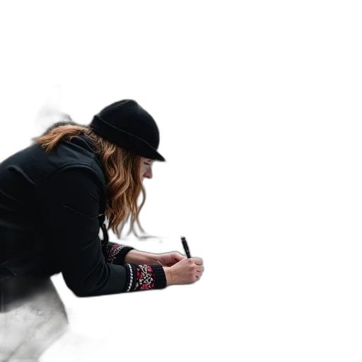 hat, staff, jacket, weapon transparent PNG cut-out