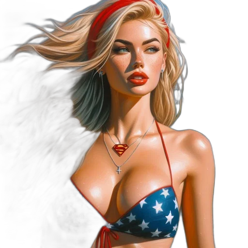 dress, comic book art, photorealistic, fantasy art transparent PNG cut-out