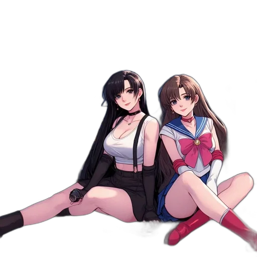 dress, anime, concept art, pixel art transparent PNG cut-out