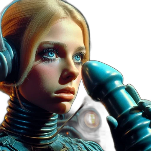 robot, cyberpunk, concept art, photorealistic transparent PNG cut-out