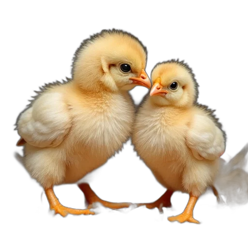 animal, food, photorealistic, two transparent PNG cut-out