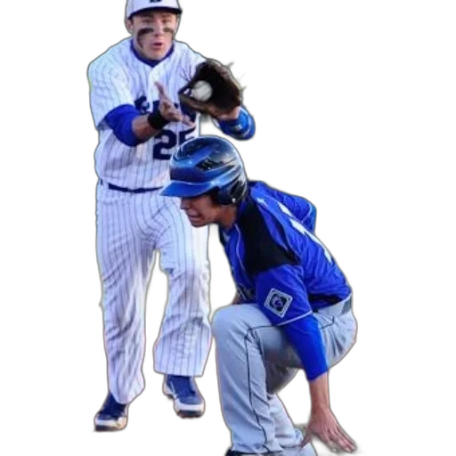 staff, baseball, player, blue transparent PNG cut-out