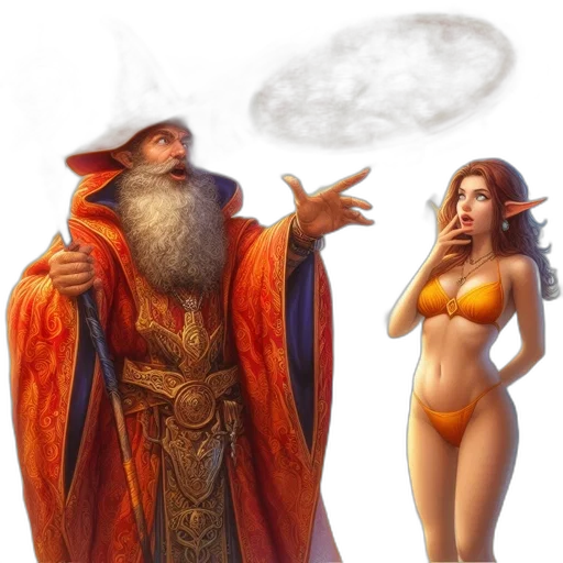 fantasy art, concept art, pixel art, 3d render transparent PNG cut-out