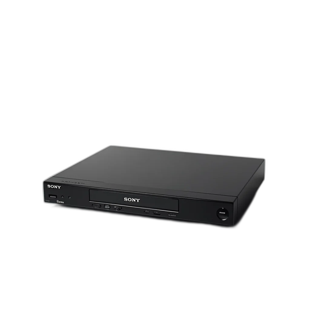 3d render, sleek, black, sony transparent PNG cut-out