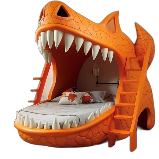 dragon, furniture, 3d render, concept art transparent PNG cut-out