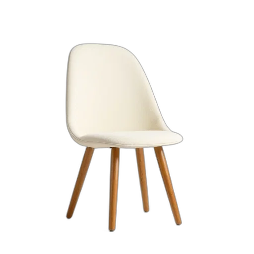 furniture, 3d render, cream, chair transparent PNG cut-out