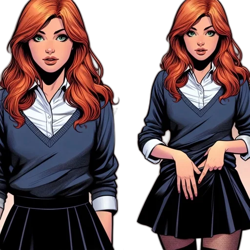 comic book art, concept art, cartoon, fantasy art transparent PNG cut-out