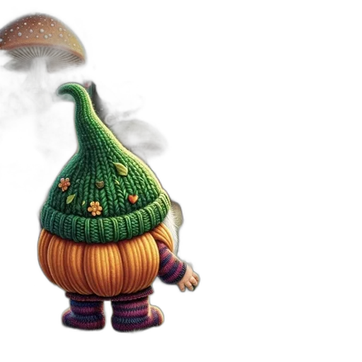 hat, umbrella, creature, staff transparent PNG cut-out