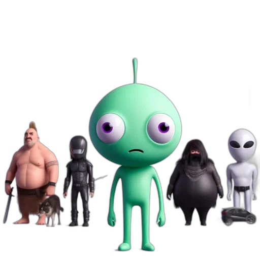 robot, staff, creature, animal transparent PNG cut-out