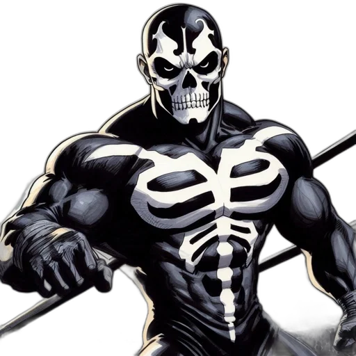 comic book art, concept art, imposing, figure transparent PNG cut-out