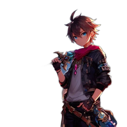 jacket, staff, weapon, sword transparent PNG cut-out