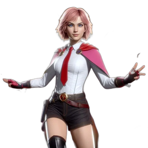 jacket, staff, concept art, 3d render transparent PNG cut-out