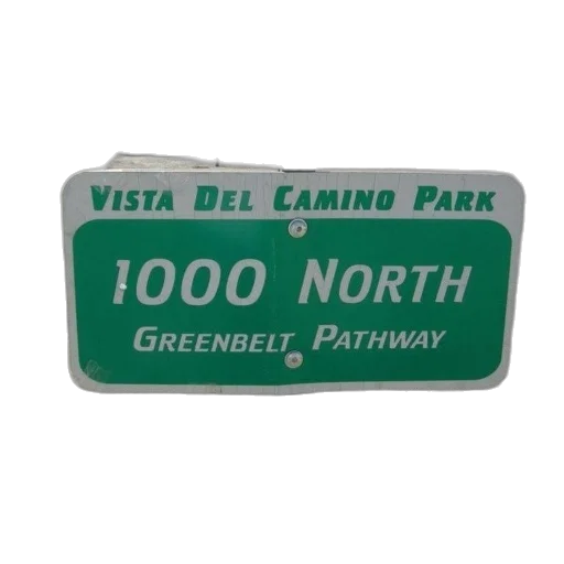 green, sign, says, vista transparent PNG cut-out