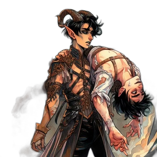 comic book art, concept art, fantasy art, earth tones transparent PNG cut-out