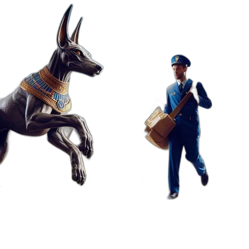staff, animal, concept art, 3d render transparent PNG cut-out