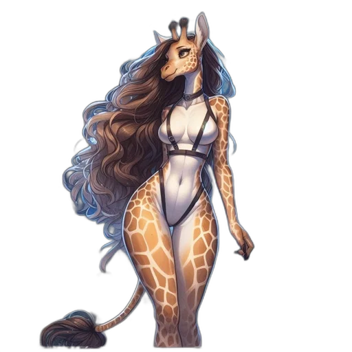 dress, creature, animal, fantasy art transparent PNG cut-out