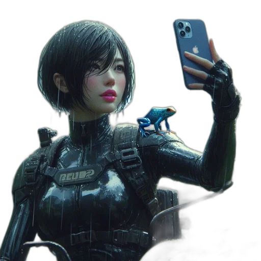 robot, weapon, creature, face transparent PNG cut-out