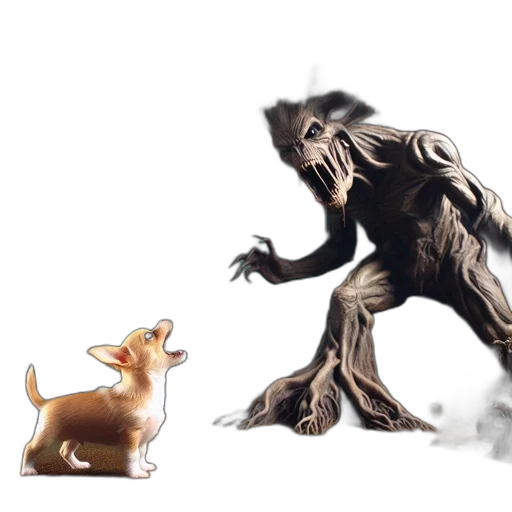 creature, animal, concept art, 3d render transparent PNG cut-out