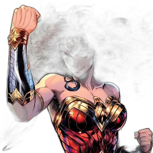 comic book art, concept art, fantasy art, 3d render transparent PNG cut-out