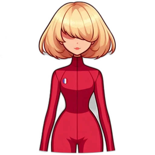 dress, jacket, robot, hair transparent PNG cut-out