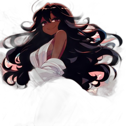 hair, dress, crown, creature transparent PNG cut-out