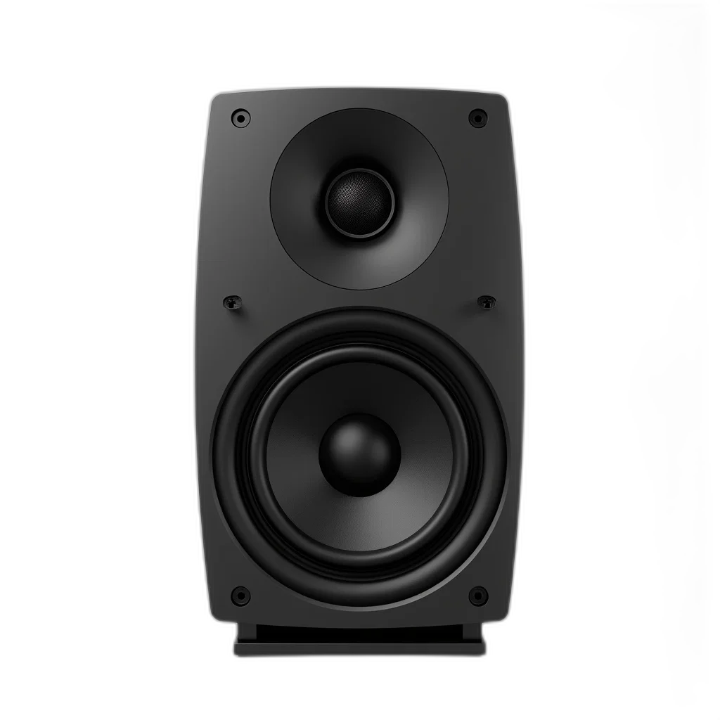 3d render, photorealistic, black, speaker transparent PNG cut-out