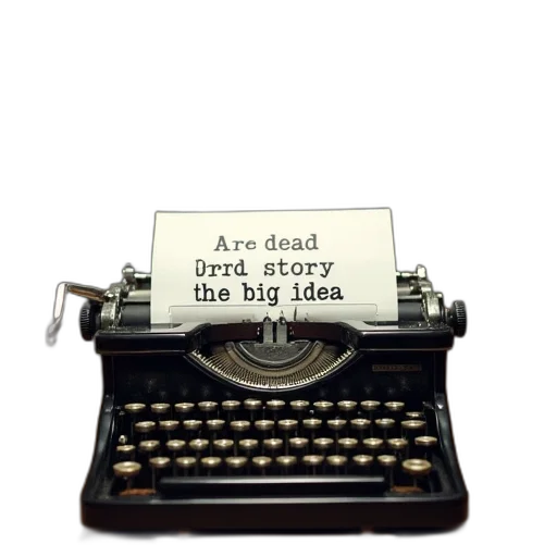 shoes, jewelry, typewriter, poster transparent PNG cut-out