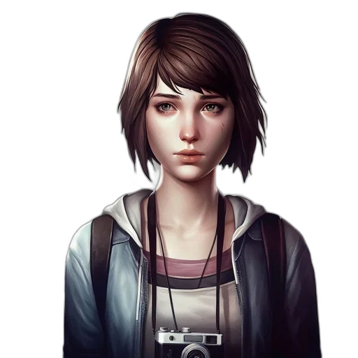 face, jacket, robot, concept art transparent PNG cut-out