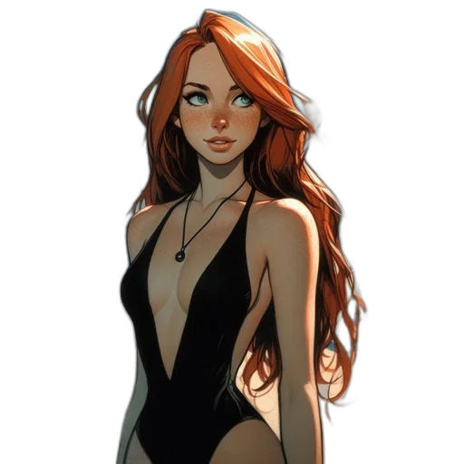dress, comic book art, concept art, fantasy art transparent PNG cut-out