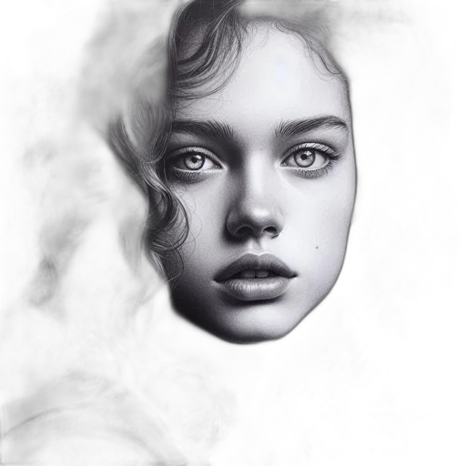 face, mask, hair, crown transparent PNG cut-out