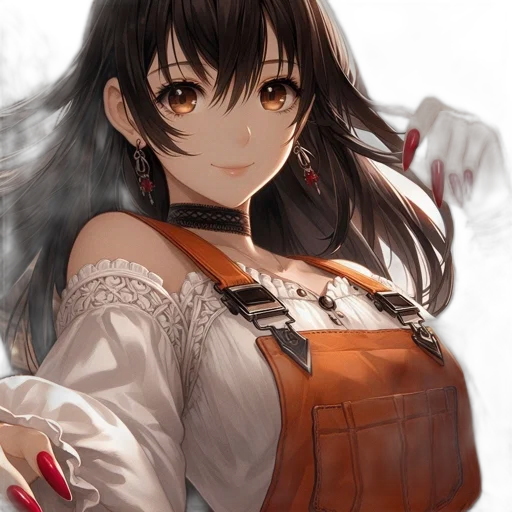 staff, dress, weapon, face transparent PNG cut-out