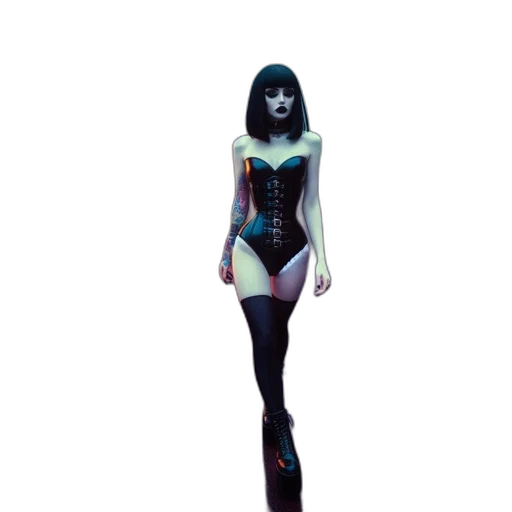 dress, robot, concept art, fantasy art transparent PNG cut-out