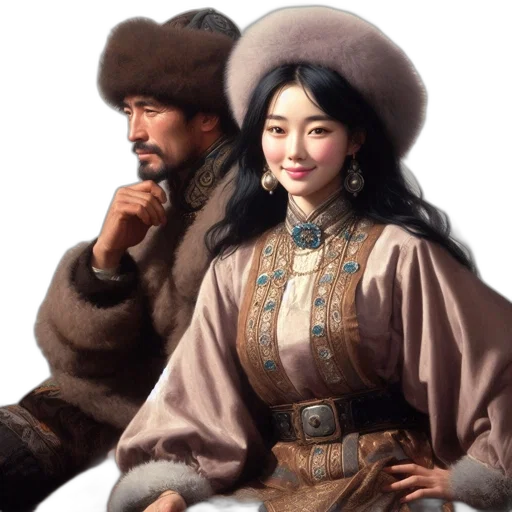 face, staff, jacket, oil painting transparent PNG cut-out